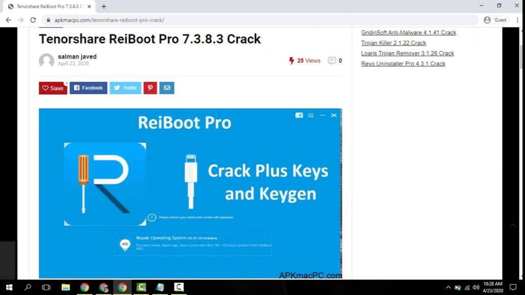Tenorshare Reiboot Pro 10.6.9 Crack + Registration Code 2022 Full Here Download from licensedaily.com
