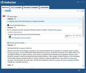 Babylon Pro NG 11 with Dictionary Pack Free 